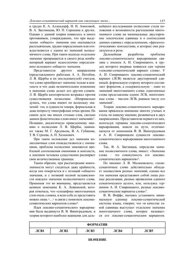 Что такое лексико семантический вариант слова