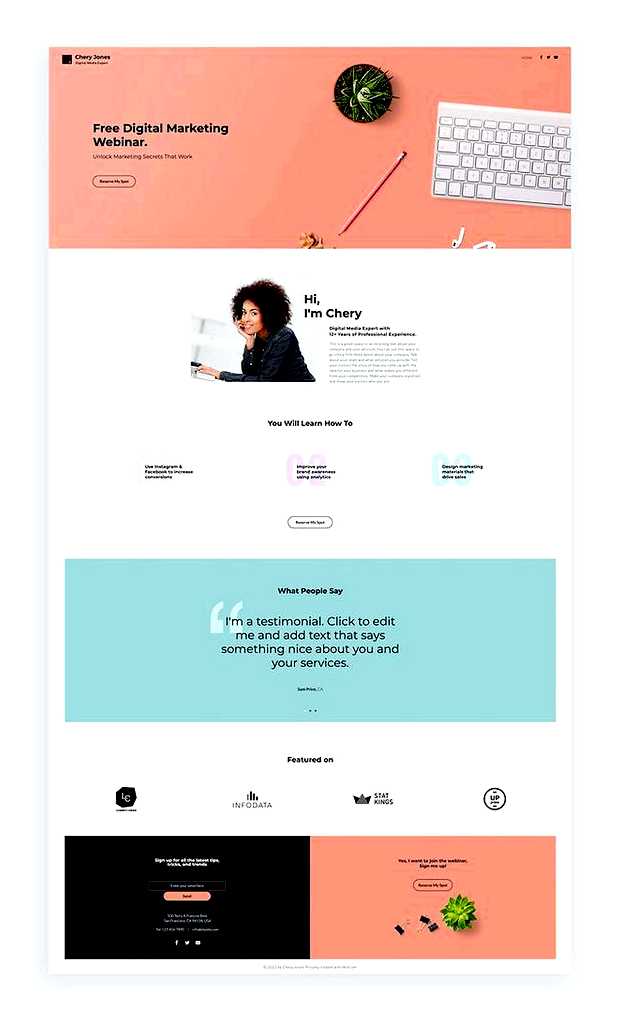 Что такое одностраничный сайт примеры