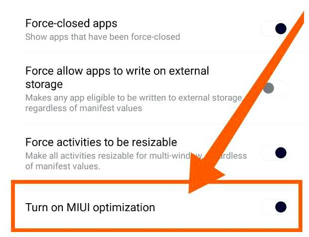 Как отключить оптимизацию приложений