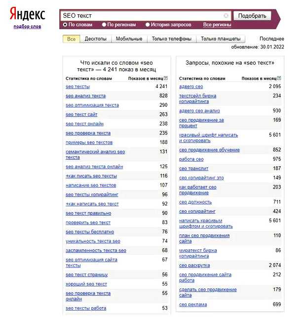 Каким должен быть SEO текст