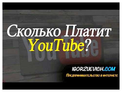 Сколько платят за 1 млн просмотров на YouTube