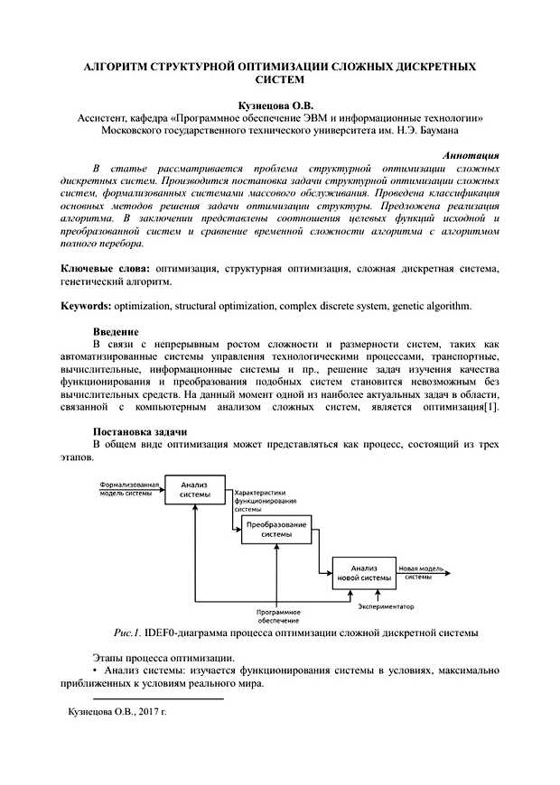 Что такое структурная оптимизация